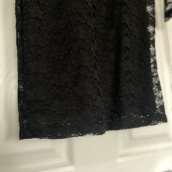 H&M | Black Lace Body-con Long Sleeve Dress - Picture 5 of 12